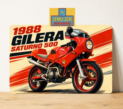 Insegna moto metallo gilera - moto,