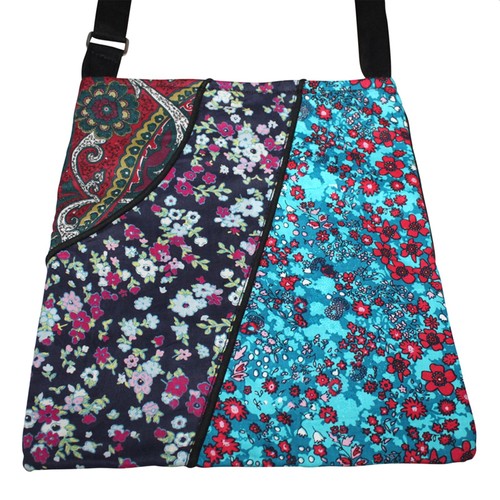 Borsa tessuto con 3 - tessuto,