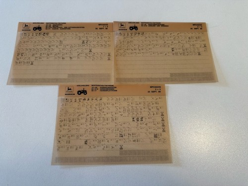 John deere microfiche set 2250 - john,