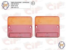 Coppia plastiche lenti fanali stop posteriori Piaggio Ape 50 TL CAR POKER DIESEL