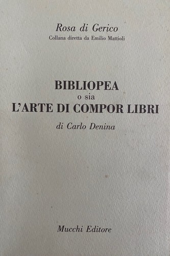 Carlo denina bibliopea sia - denina,,