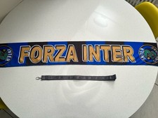 Sciarpa INTER - Forza Inter ANNI 90 - Con cordino Porta badge Ufficiale omaggio