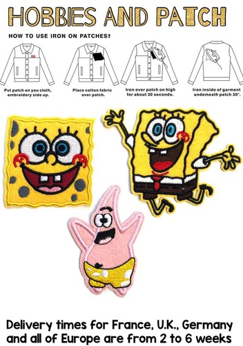 Patch spongebob squarepants - spongebob,