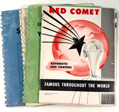 Raro estintore cometa - cometa, rossa