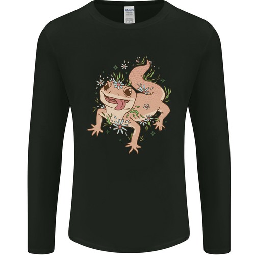 Gecko con fiori - gecko,
