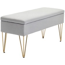 HOMCOM Panca Contenitore Fondo