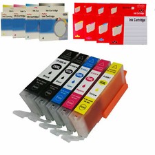 CANON PGI-550 CLI-551 KIT 5 10 20 30 CARTUCCE COMPATIBILI  25ml/12ml CON CHIP