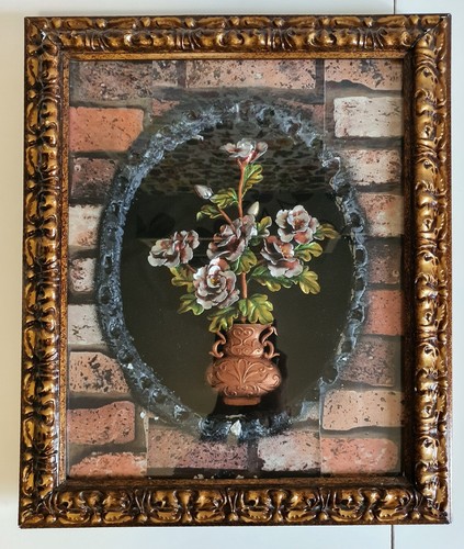 Quadro floreale con cornice - quadro,