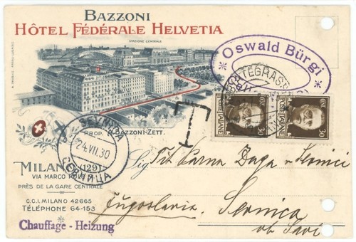 Italia 1930 hotel federale - 1930,