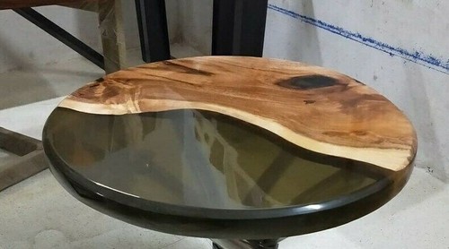 Piano tavolo tondo - , resina