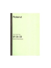 Roland Hp-530/330 Manuale Di