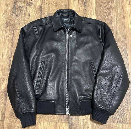 Giacca volo pelle stussy - volo, in