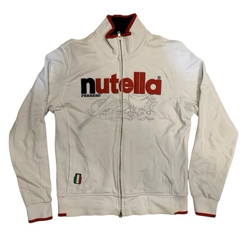 Felpa con zip ricamata marca