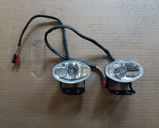 Faretti supplementari omologati in vetro 12V con staffe e connessioni per moto