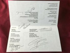 5 Autografi Accademia CASA DELL'OPERA "LA SCALA" Milano-Tiberio Simu/Sabrina Amé+3