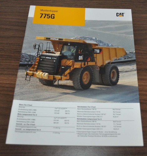 Brochure caterpillar 775g - brochure,