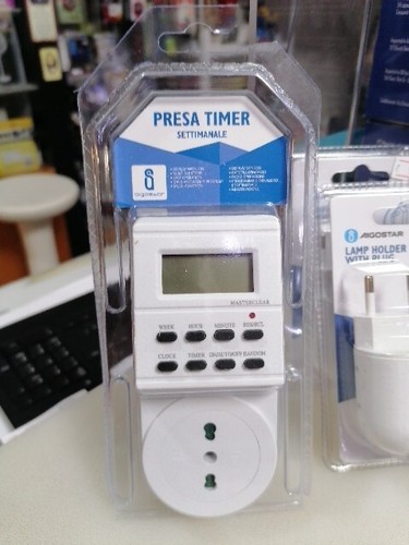 Presa elettrica 230v con - elettrica, timer