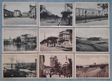 Cartoline Civitavecchia Lotto 9 Antiche Serie in B/N Non Viaggiate