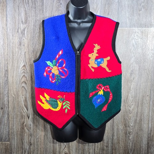 Gilet natalizio vintage lana