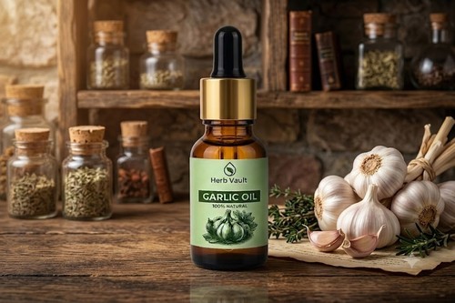Olio essenziale aglio - olio, di