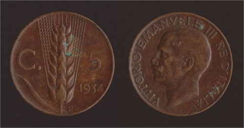 Centesimi 1934 spiga - 1934,