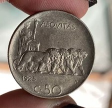 50 CENTESIMI 1925 LEONI DI