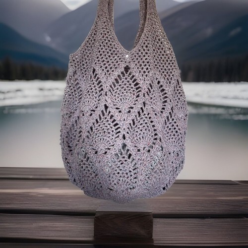 Borsa shopping all uncinetto - borsa, all'uncinetto