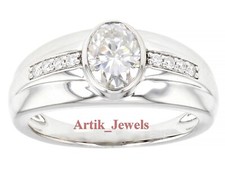 Taglio Ovale Moissanite Con