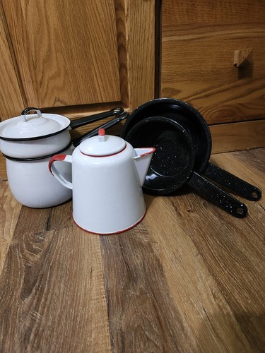 Caffettiera smaltata vintage