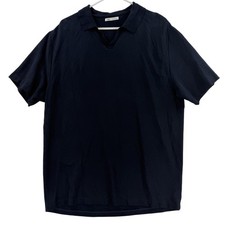 Polo Zara uomo XL blu collo