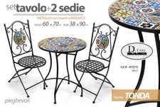 SET TAVOLO TONDO + 2 SEDIE
