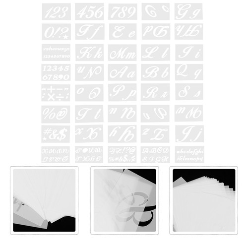 Pcs stencil lettere - 40,
