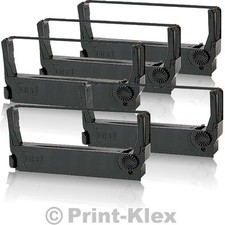 5 nastri ricostruiti per Epson TM U295 nylon B?nder Office Plus