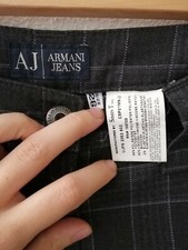 PANTALONI DONNA ARMANI JEANS TG M QUADRETTATI AUTUNNO INVERNO COME NUOVI