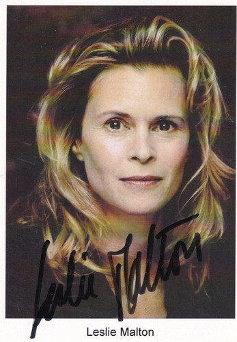 Autografo leslie malton - autografo,