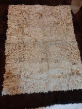 Tappeto montone vero beige