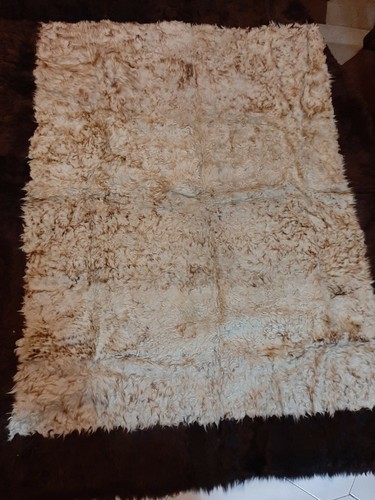 Tappeto montone vero beige