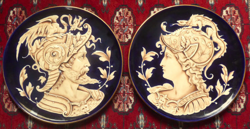 Piatto parete maiolica - piatto,