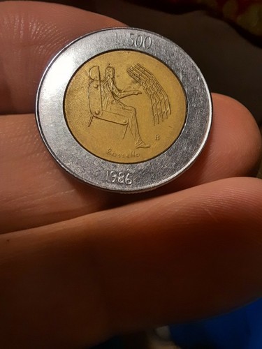 Moneta 500 lire 1986