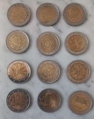 Euro moneta monete non - 2,