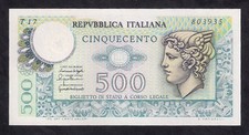 Italy 500 Lire 1976 Mercurio