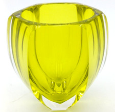 VASO GEOMETRICO -  VETRO DI DESIGN - MODERNARIATO - VINTAGE '60/70