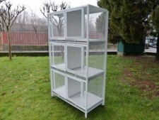 BATTERIA DI 3 GABBIE BOX CANI