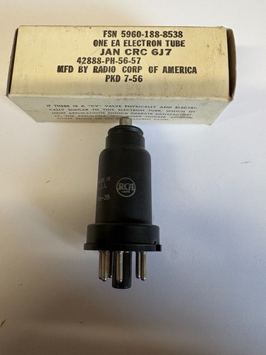 Tubo valvola metallo nero rca - valvola,