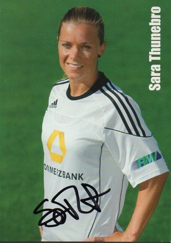 Autografo sara thunebro 1 - thunebro, (1°