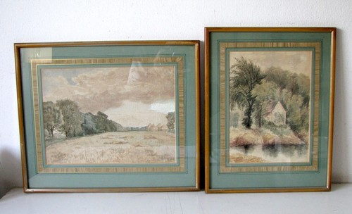 Coppia quadri inglesi epoca - quadri,