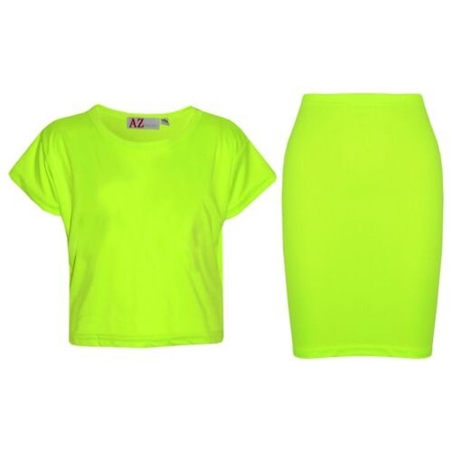 Completo due pezzi neon verde - pezzi,