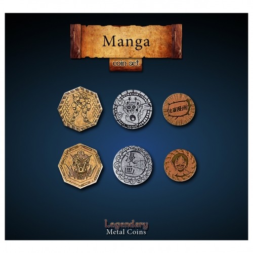 Set monete manga - di, pezzi)
