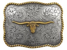 Gold longhorn steer trophy - gold,