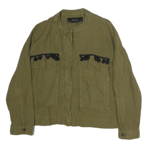 Giacca leggera verde cotone - giacca,